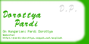 dorottya pardi business card